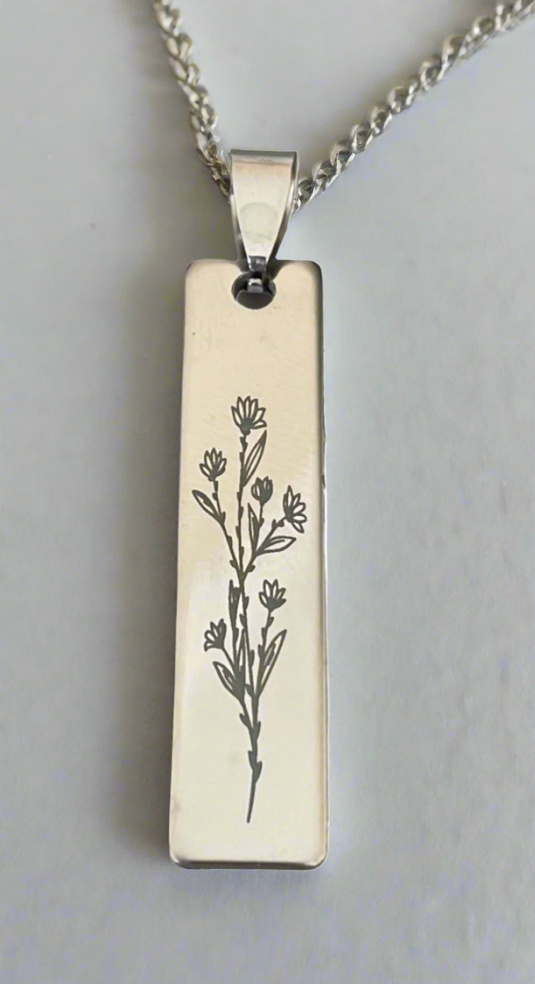 Pendant - Rectangle with Name or Image
