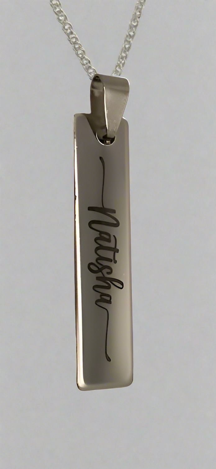 Pendant - Rectangle with Name or Image