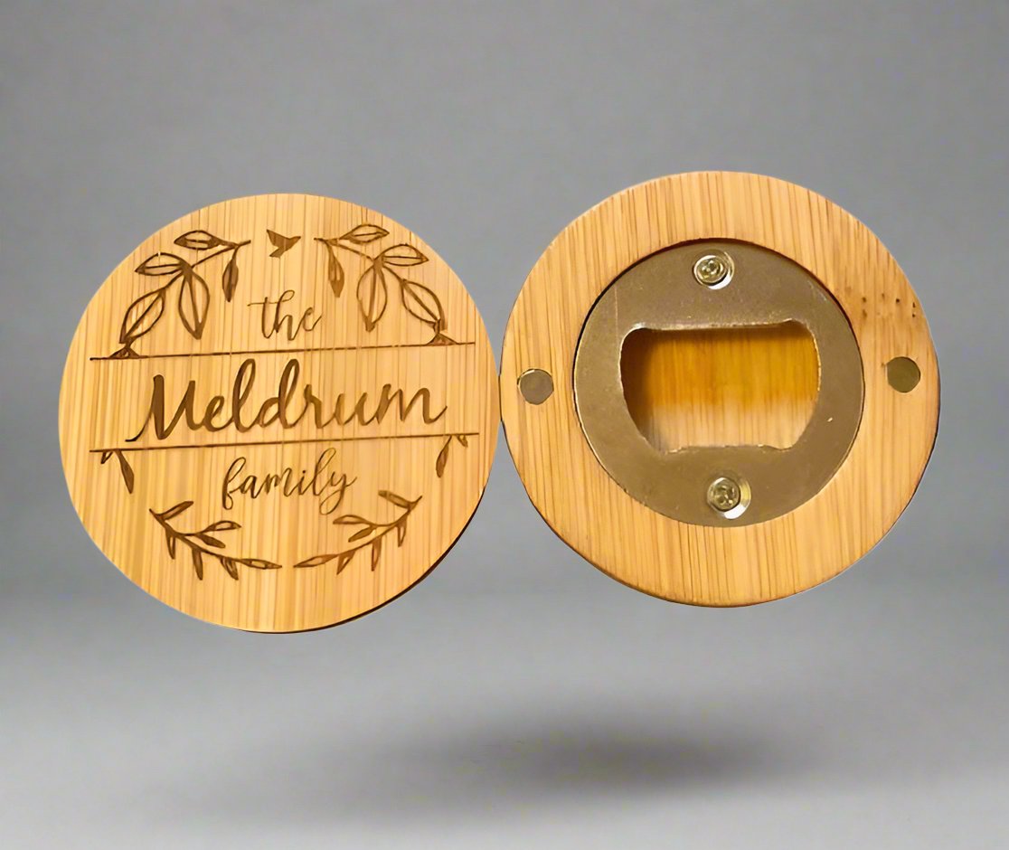 Bottle Opener - Round Magnetic
