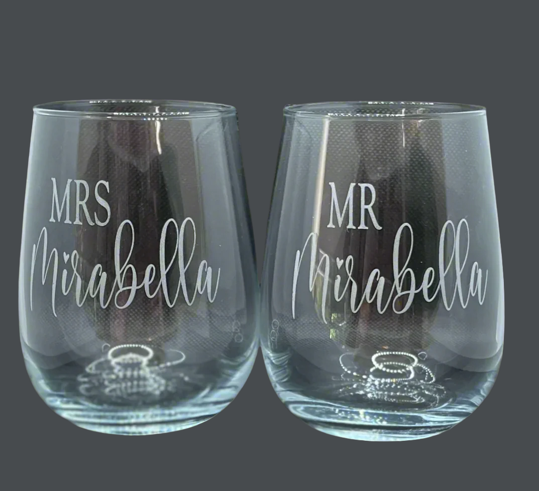 Wine Glass Set - Mr & Mrs
